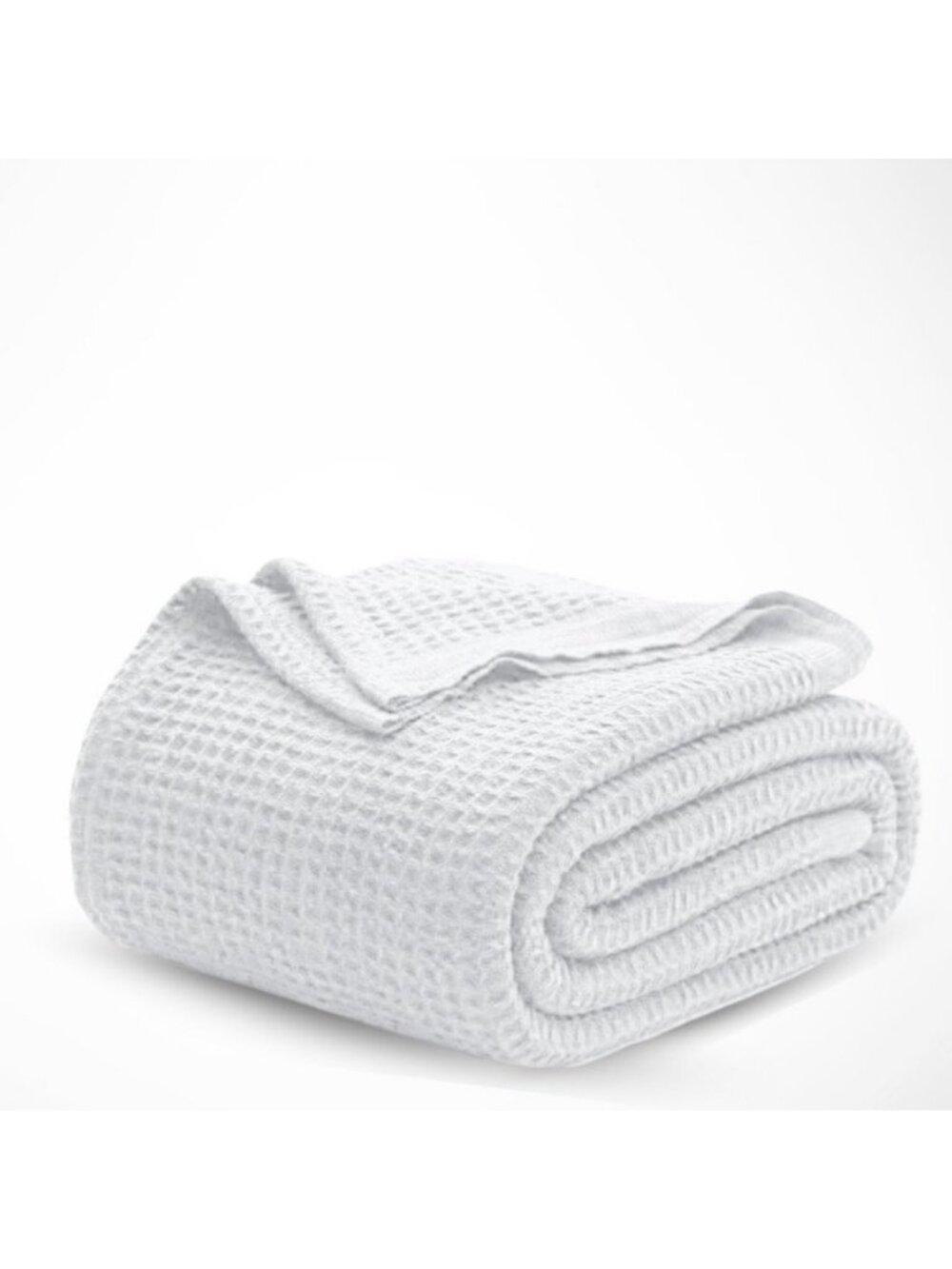 Soft Cotton Waffle Weave Blanket - Lightweight, Breathable Queen Size for All